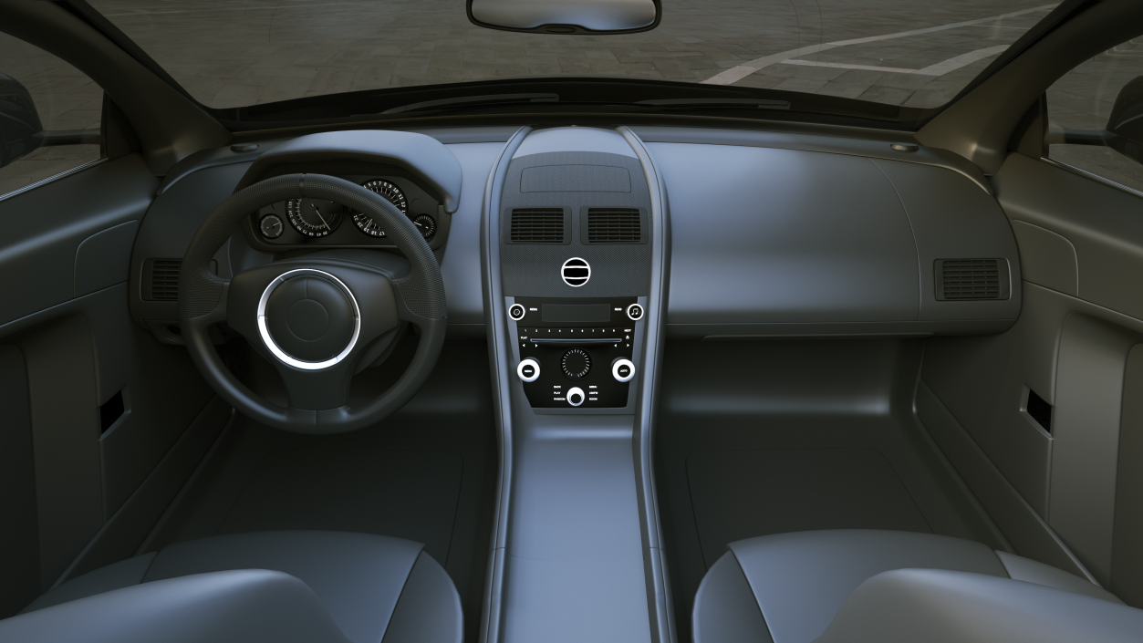 Aston Martin DB9 Simple Interior 3D