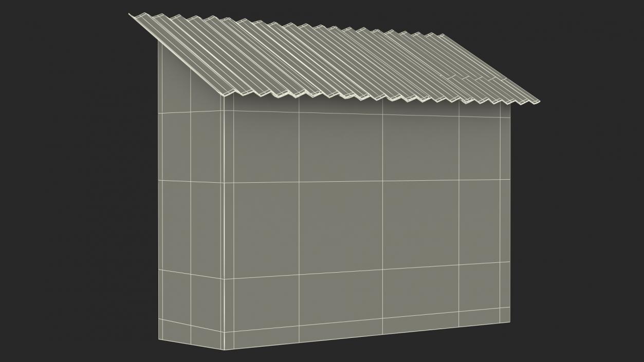 3D model Old Wooden Shed