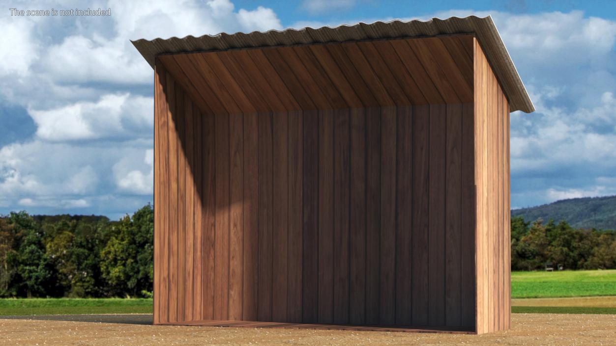 3D model Old Wooden Shed