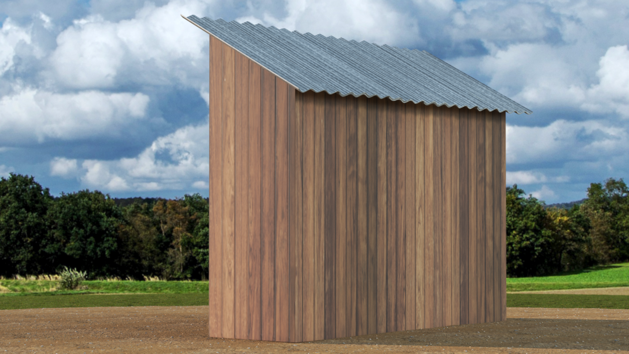 3D model Old Wooden Shed