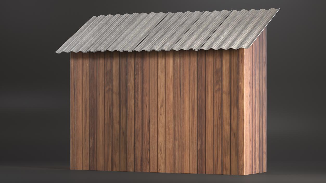 3D model Old Wooden Shed