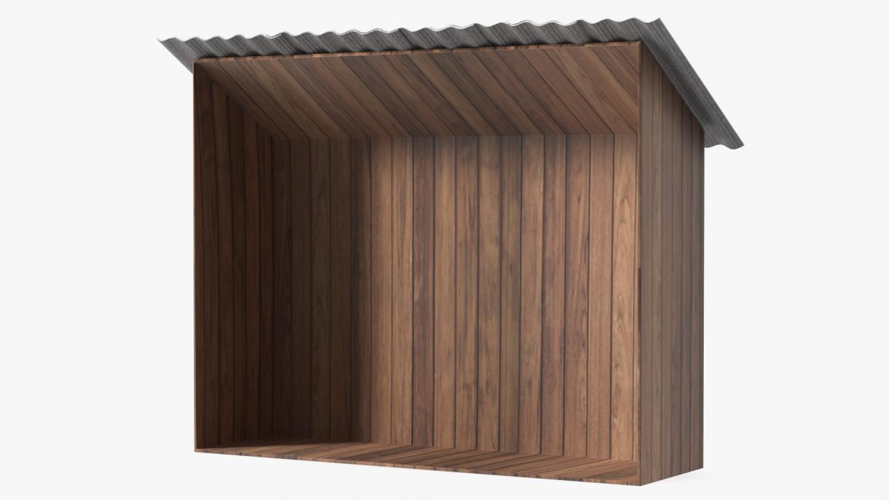 3D model Old Wooden Shed