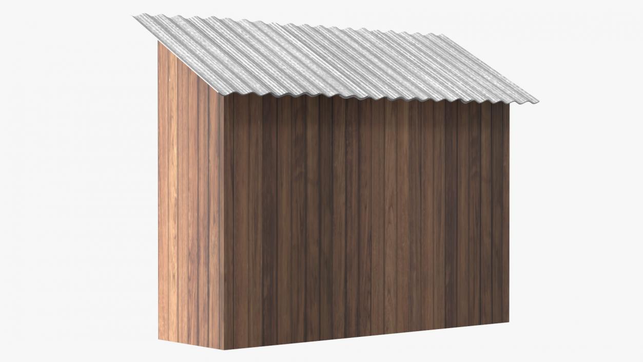 3D model Old Wooden Shed