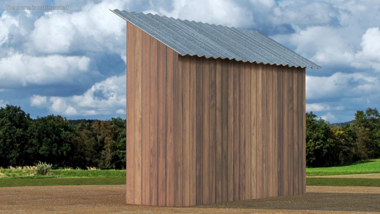 3D model Old Wooden Shed