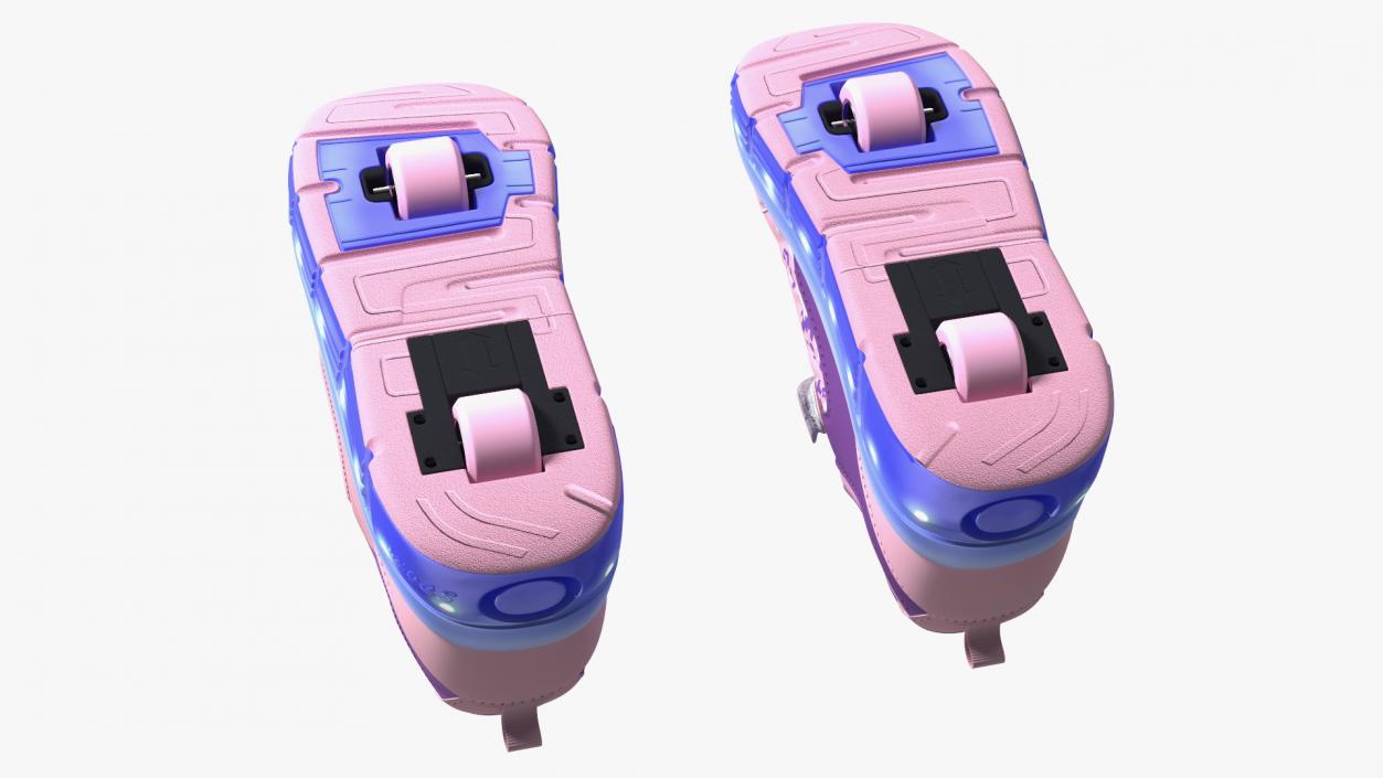 3D Roller Shoes Light Pink model