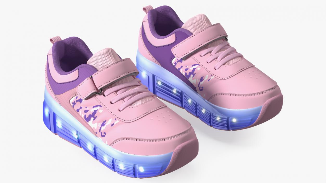 3D Roller Shoes Light Pink model