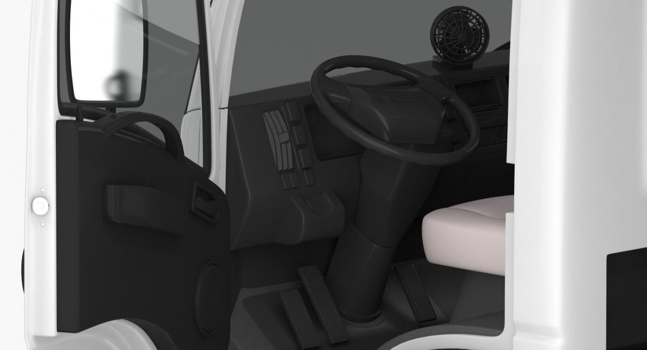 Commercial Truck Isuzu NPR 2018 Simple Interior 3D