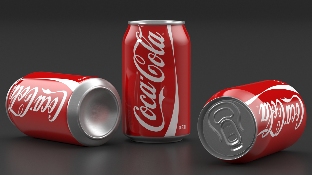 3D Coca Cola Can model