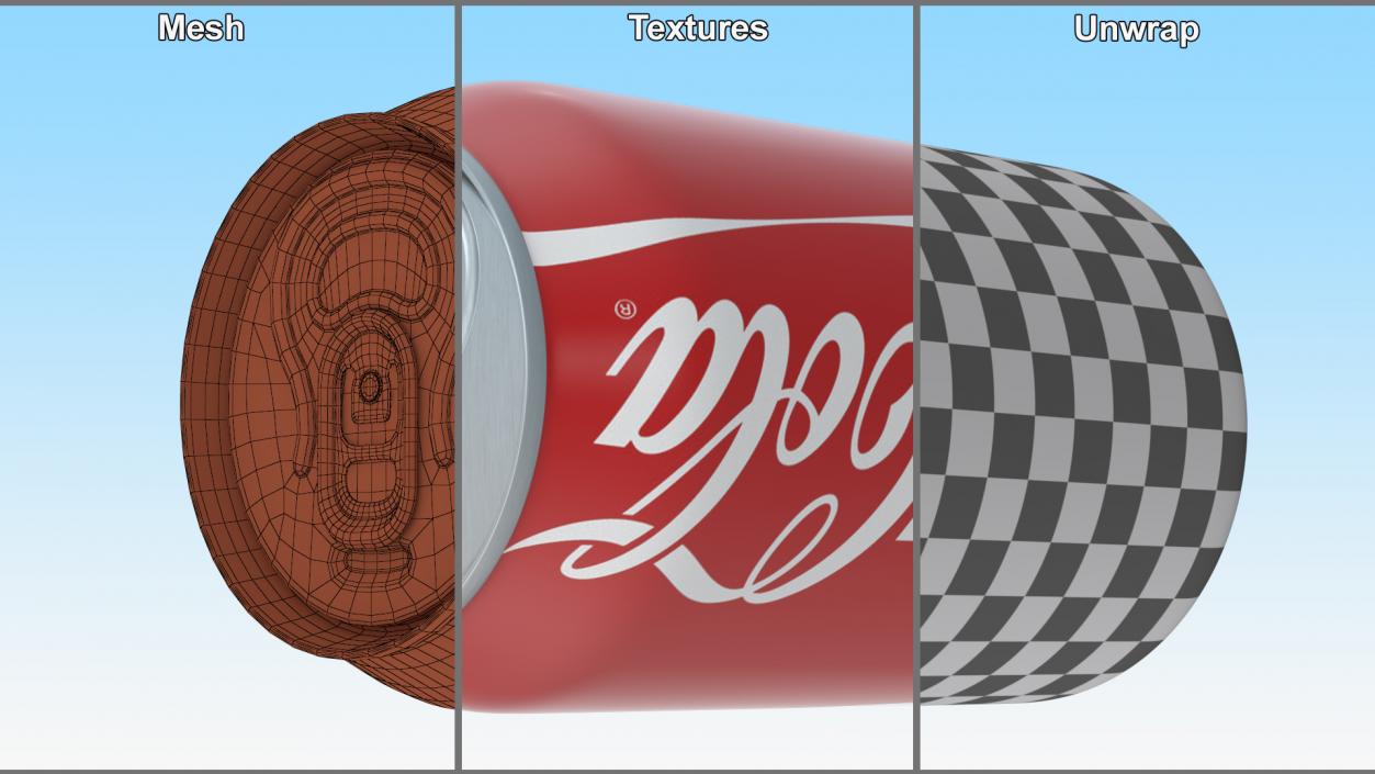 3D Coca Cola Can model