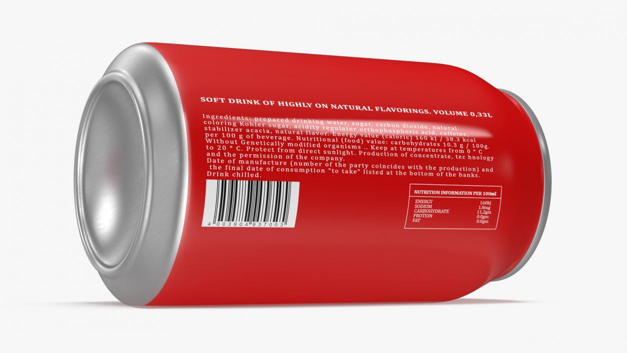 3D Coca Cola Can model