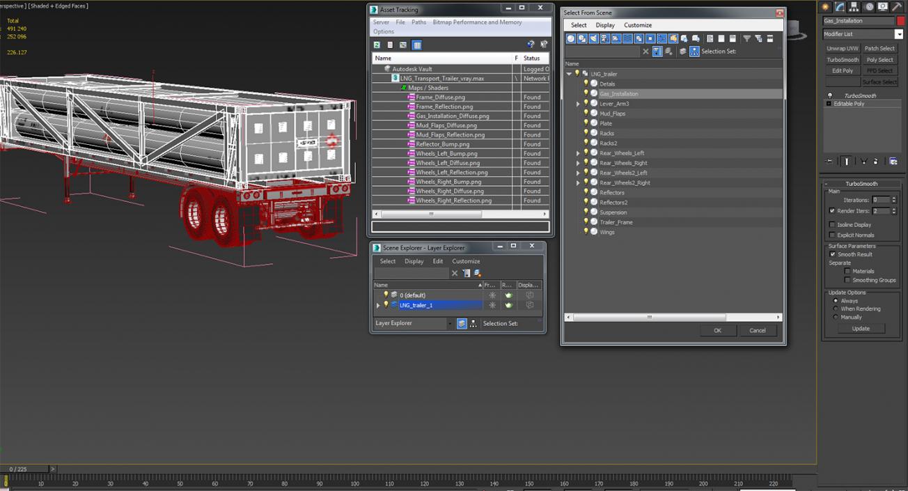 3D LNG Transport Trailer