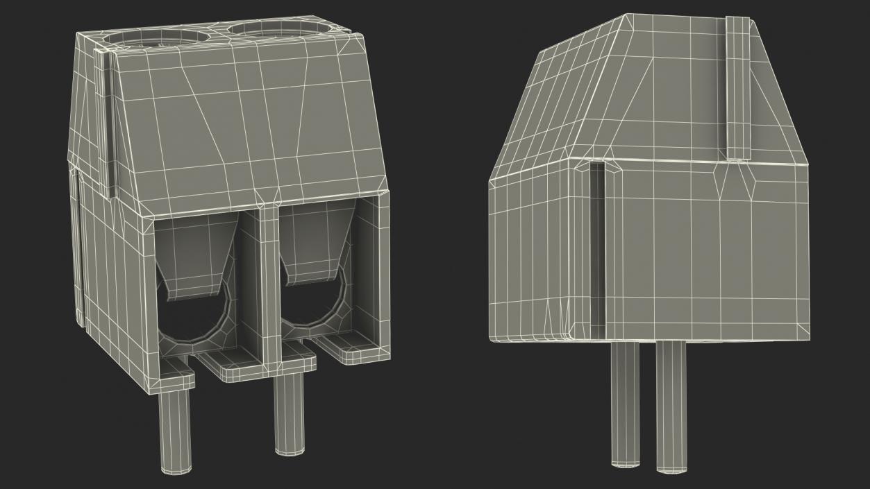 3D model Screw Terminal Block