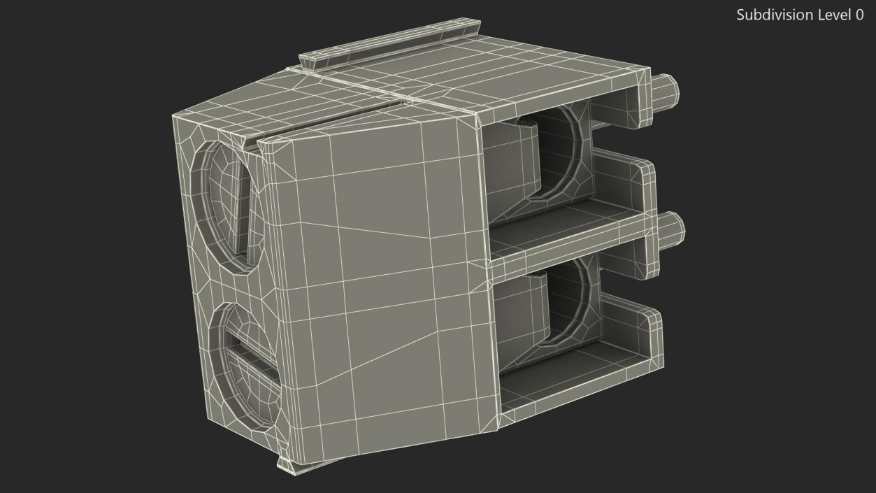 3D model Screw Terminal Block