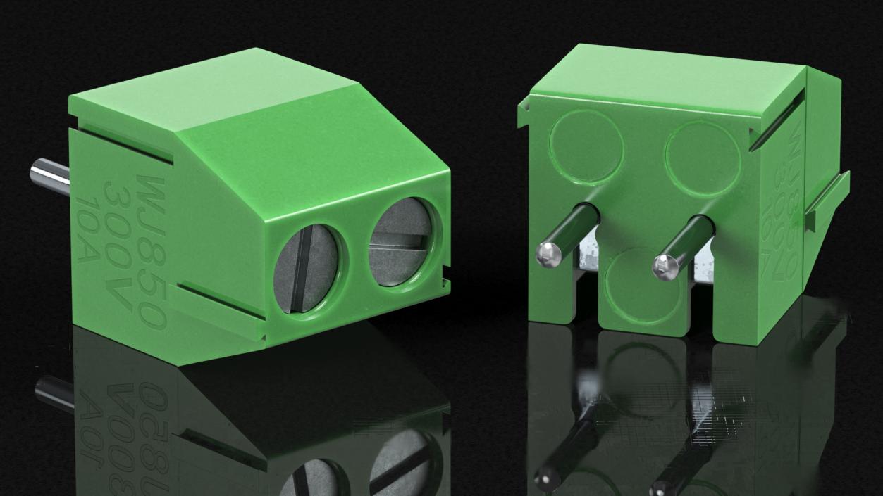 3D model Screw Terminal Block