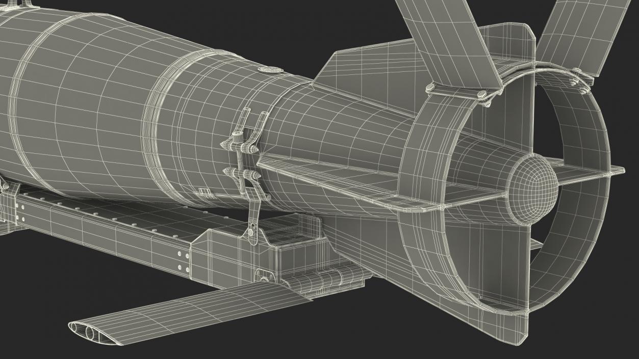 3D model Russian FAB 500 M62 Air Bomb with UMPK 2