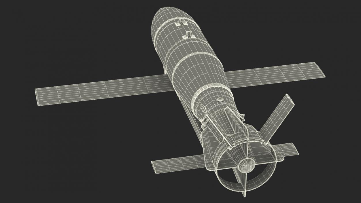 3D model Russian FAB 500 M62 Air Bomb with UMPK 2