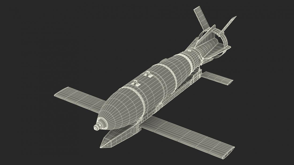 3D model Russian FAB 500 M62 Air Bomb with UMPK 2