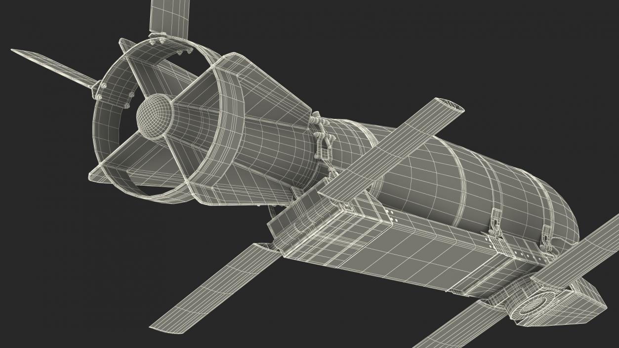 3D model Russian FAB 500 M62 Air Bomb with UMPK 2