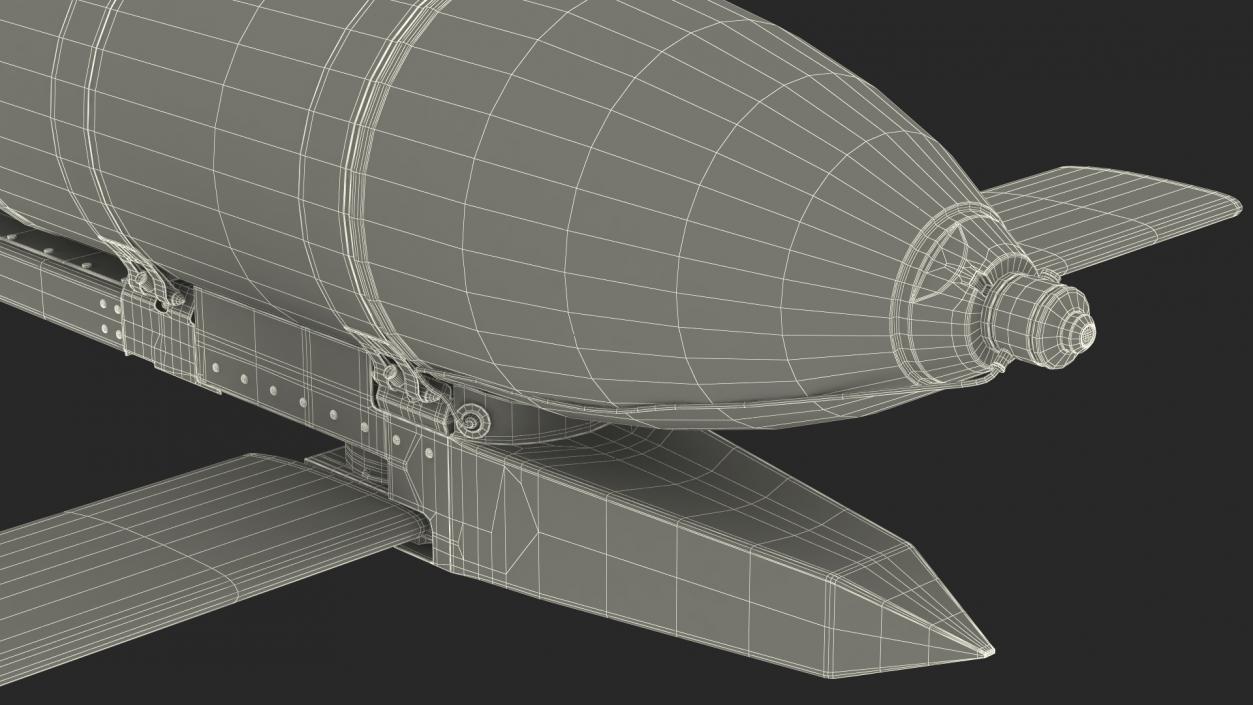 3D model Russian FAB 500 M62 Air Bomb with UMPK 2