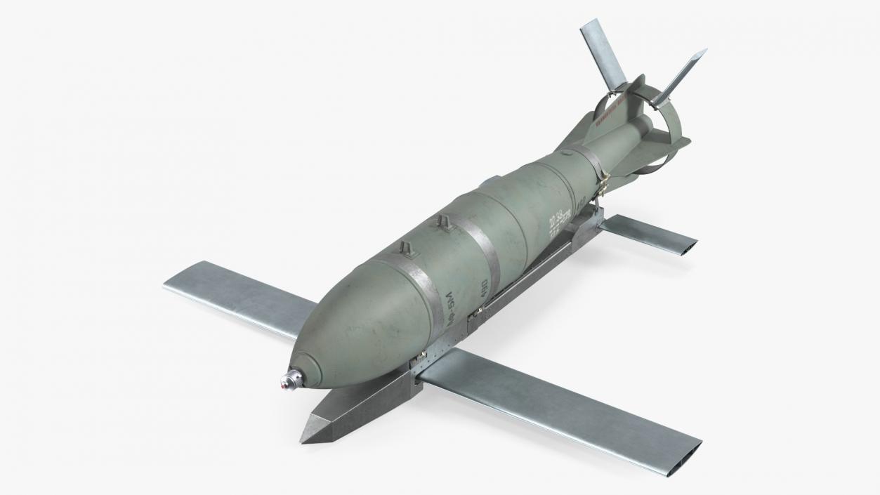 3D model Russian FAB 500 M62 Air Bomb with UMPK 2