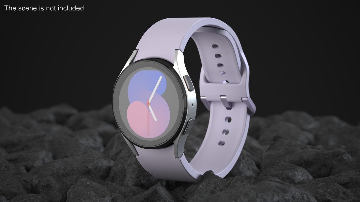 3D model Silver Samsung Galaxy Watch 5 Small 40mm