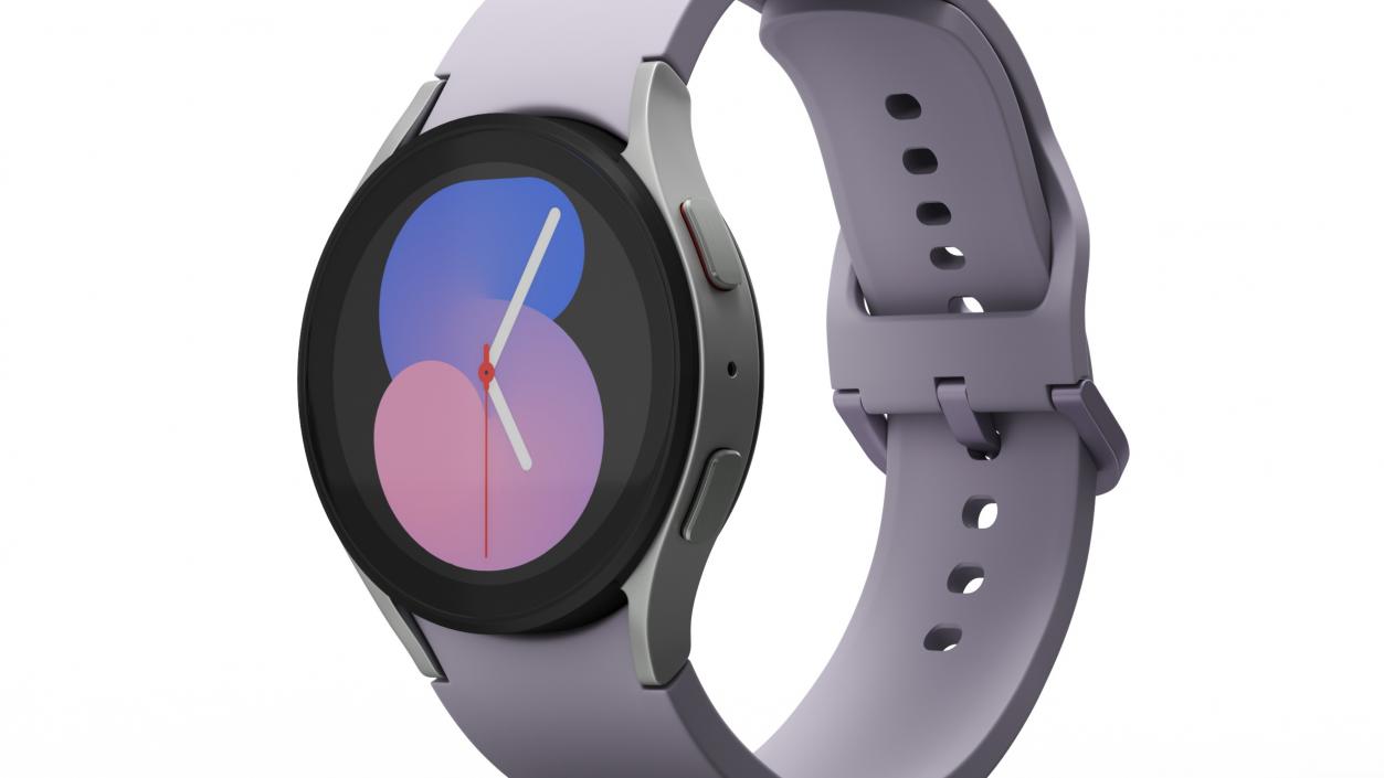 3D model Silver Samsung Galaxy Watch 5 Small 40mm