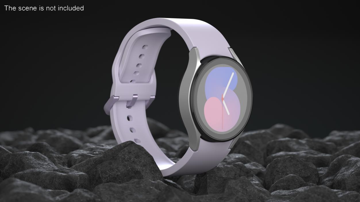 3D model Silver Samsung Galaxy Watch 5 Small 40mm