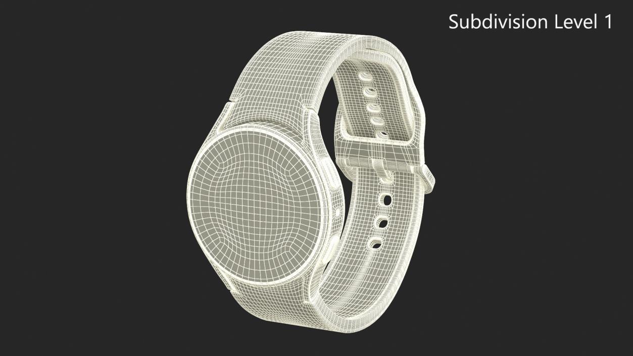 3D model Silver Samsung Galaxy Watch 5 Small 40mm