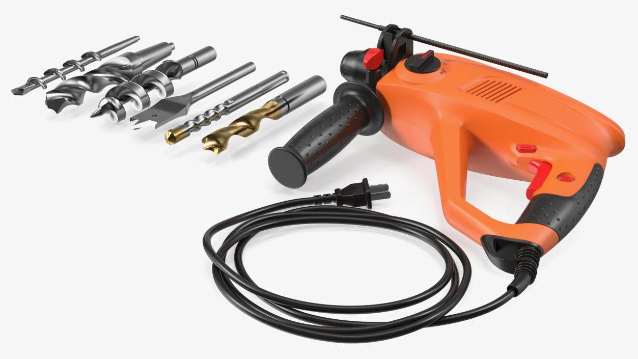 3D Electric Hand Drill with Bits Set model