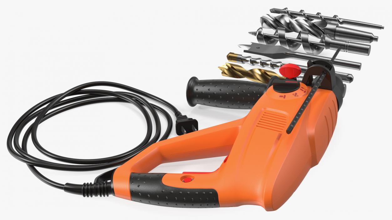 3D Electric Hand Drill with Bits Set model