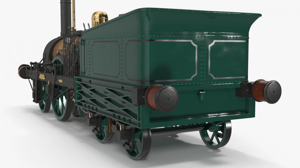 3D model Planet by Robert Stephenson 1830 Locomotive Rigged