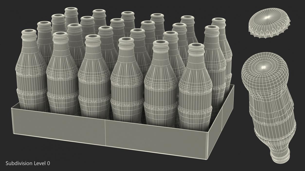 Glass Bottle Pack 3D