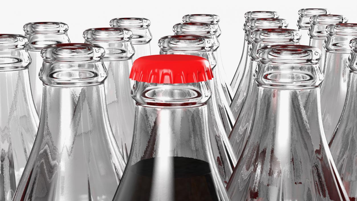 Glass Bottle Pack 3D