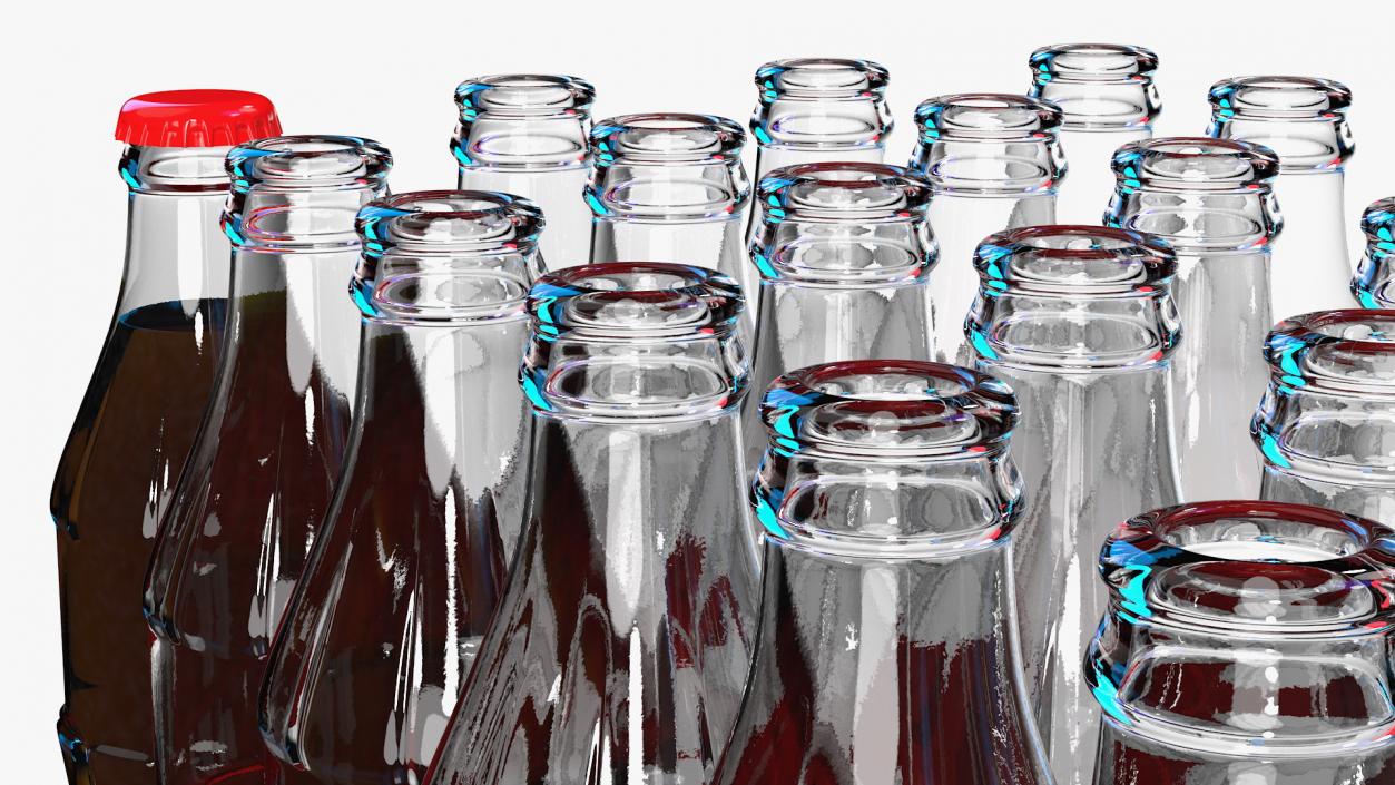 Glass Bottle Pack 3D