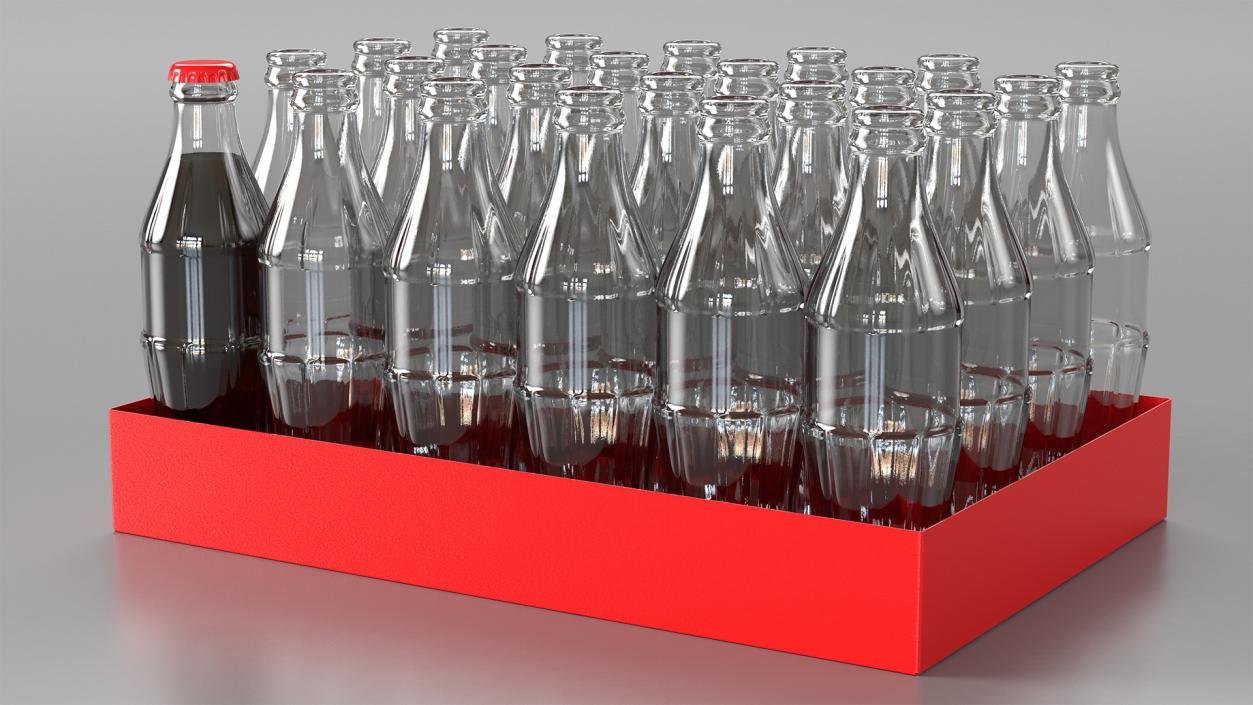 Glass Bottle Pack 3D