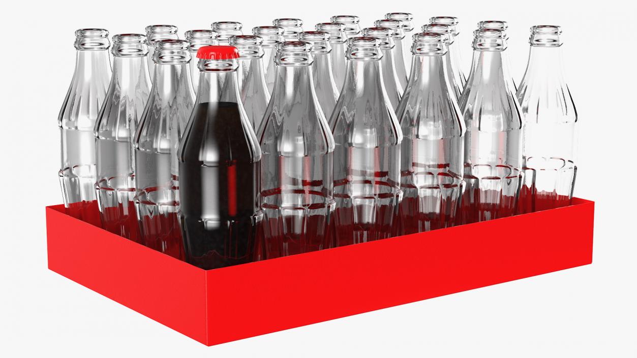 Glass Bottle Pack 3D