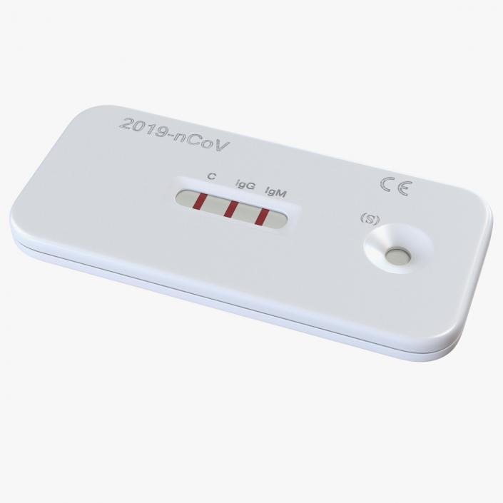 Positive COVID 19 Rapid Diagnostic Test 3D model