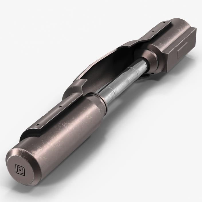 3D model Anodized Ram Hydraulic Cylinder 4 Sci-Fi