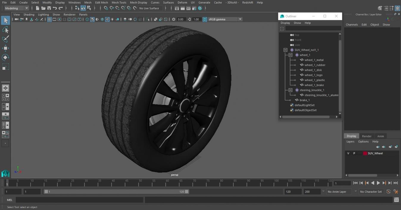 3D SUV Wheel 2