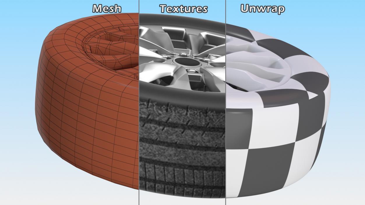 3D SUV Wheel 2