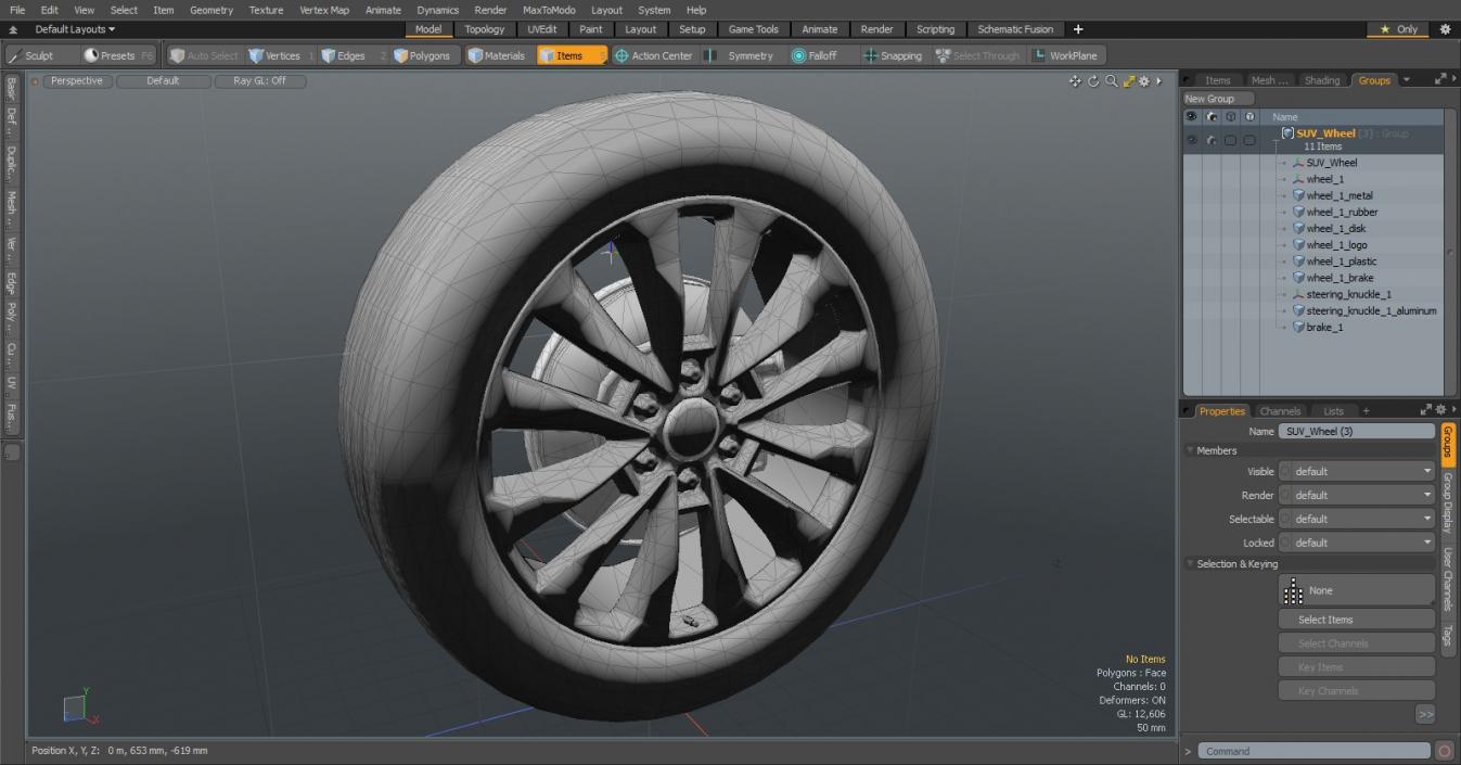 3D SUV Wheel 2