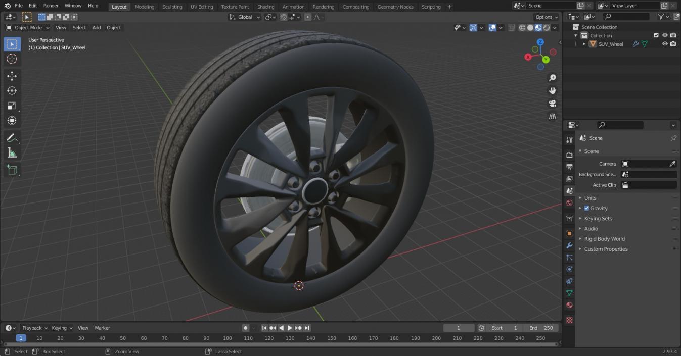 3D SUV Wheel 2