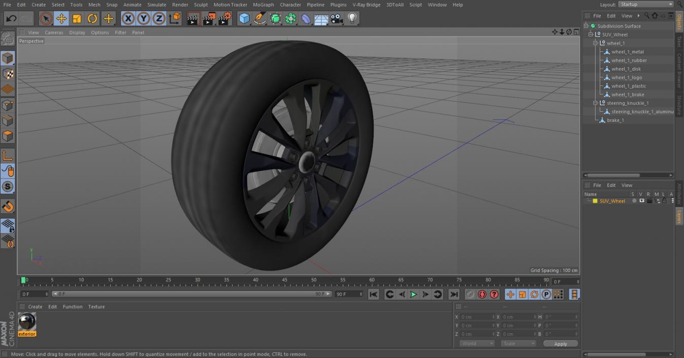 3D SUV Wheel 2