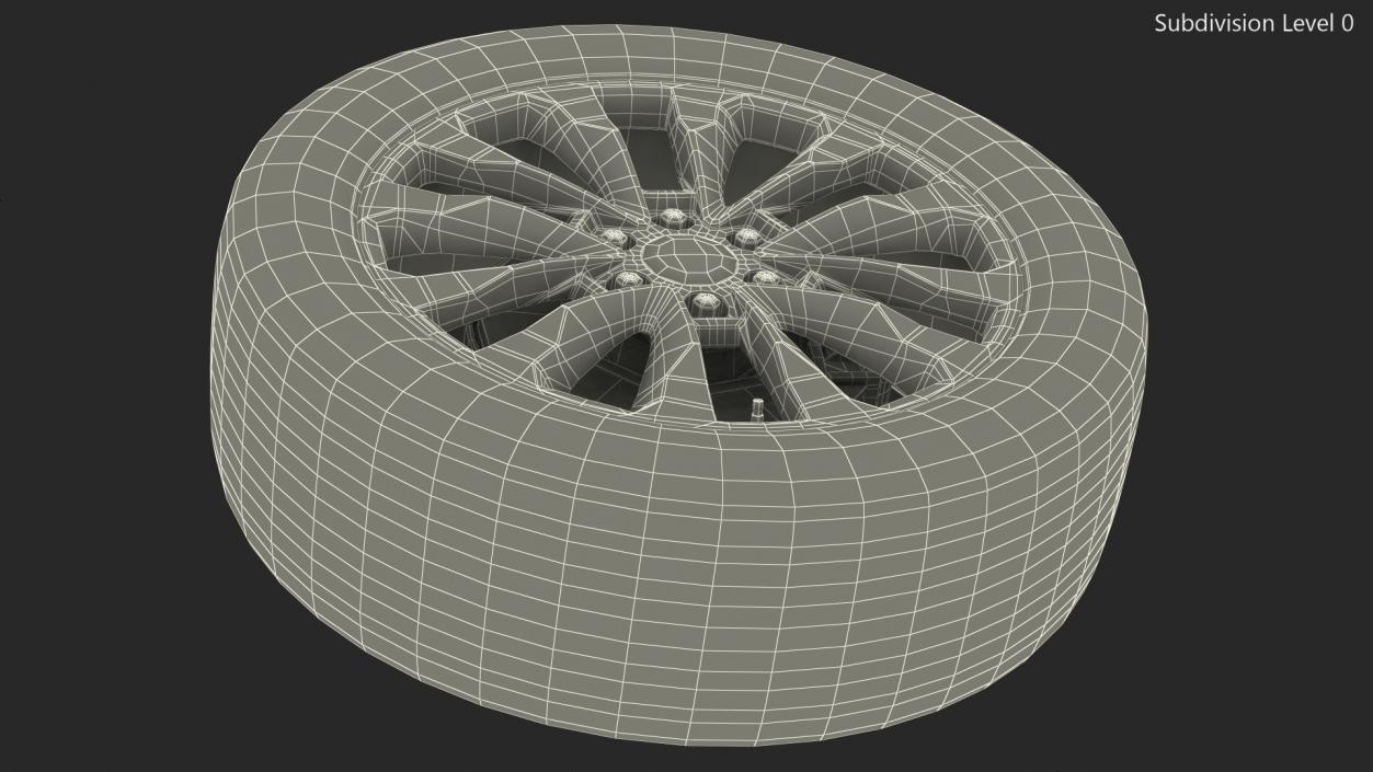 3D SUV Wheel 2