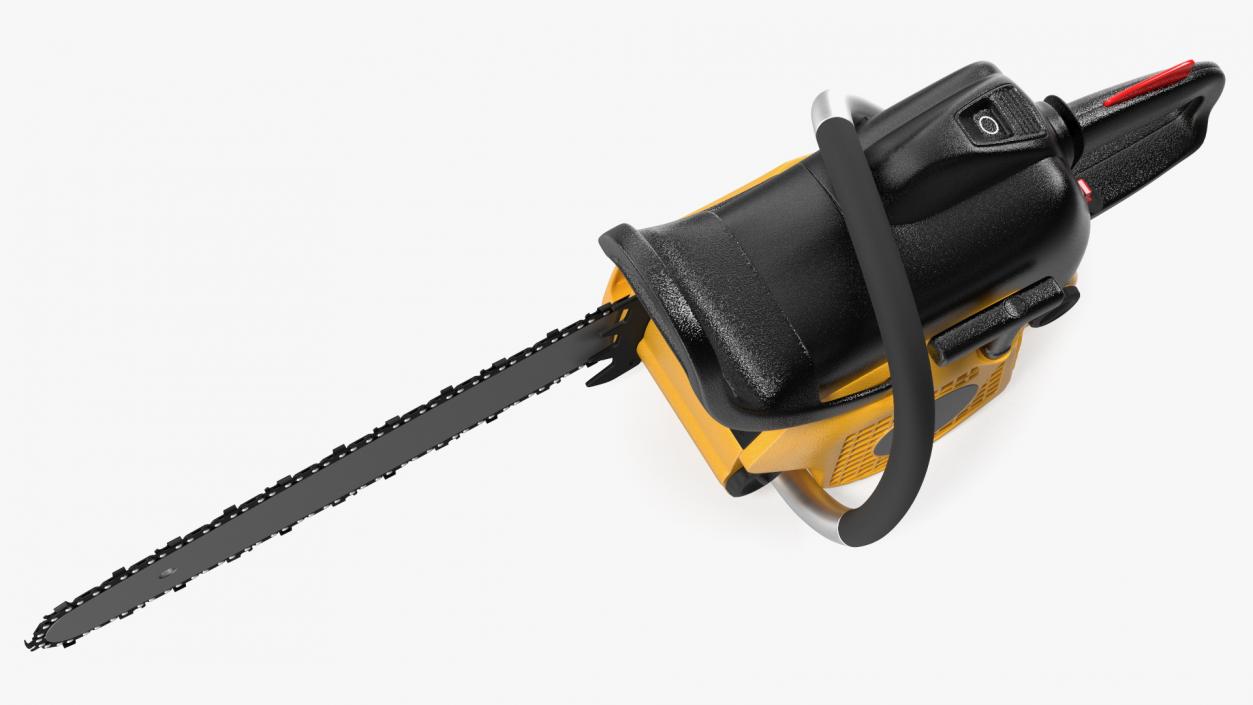 Gas Chainsaw Yellow 3D model