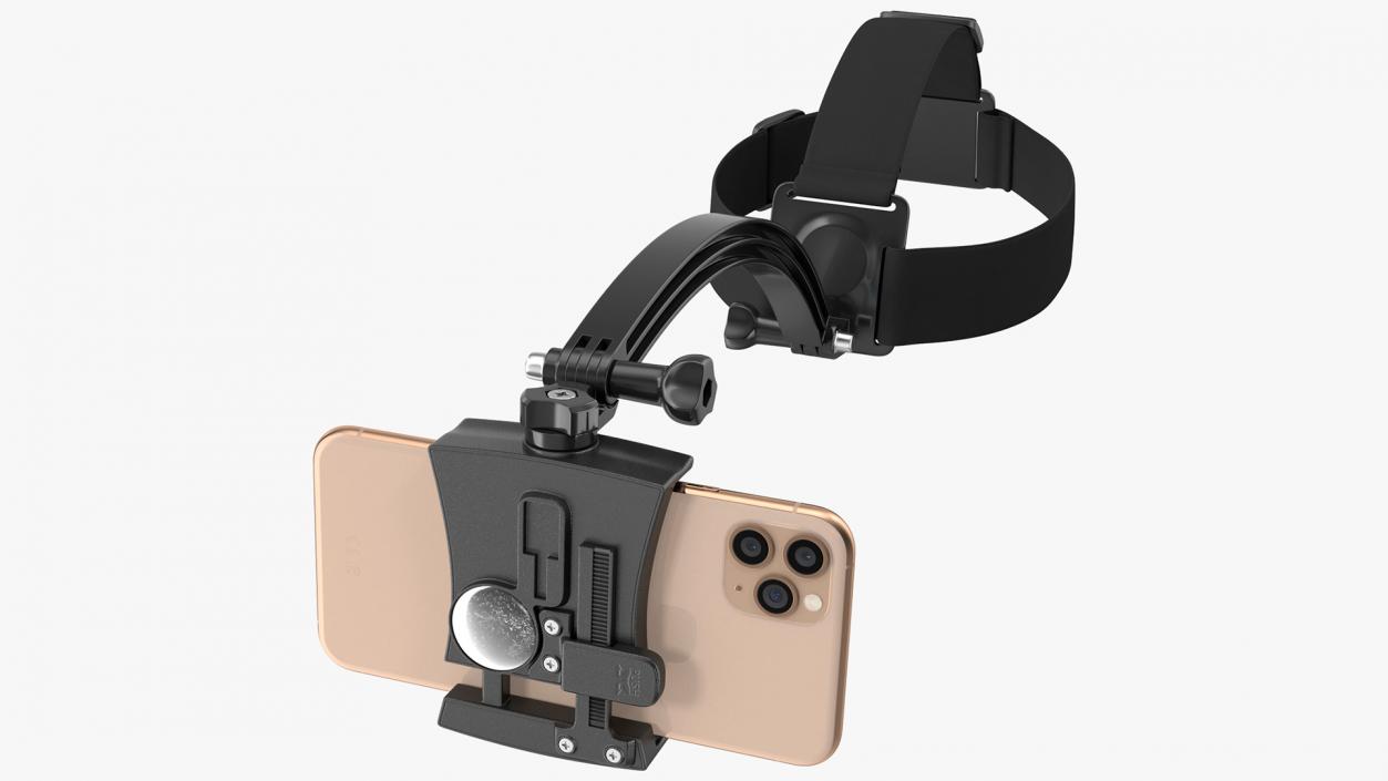 Head Mount Smartphone Holder with Phone 3D model