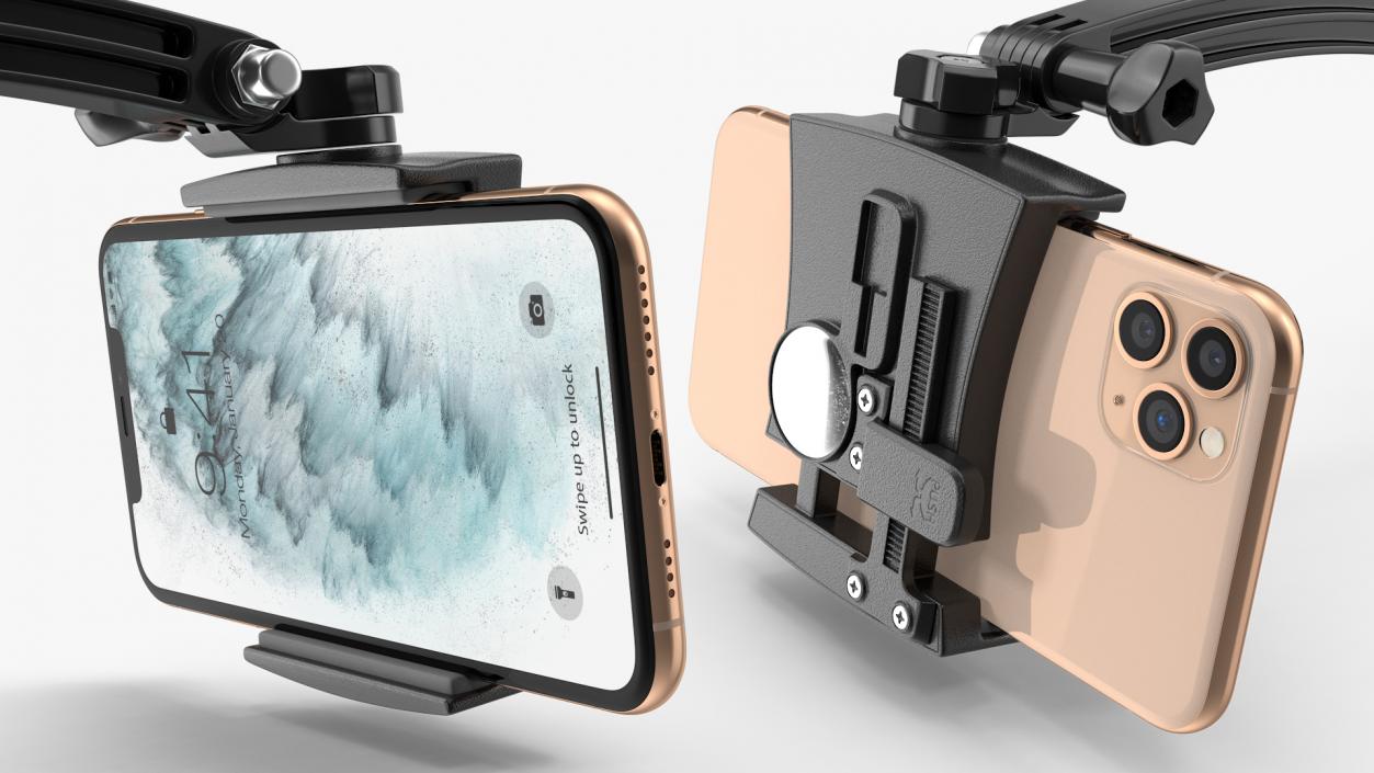 Head Mount Smartphone Holder with Phone 3D model