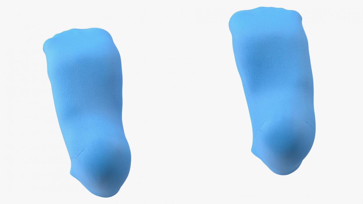 3D Socks Nike Blue on The Foot Standing Toes