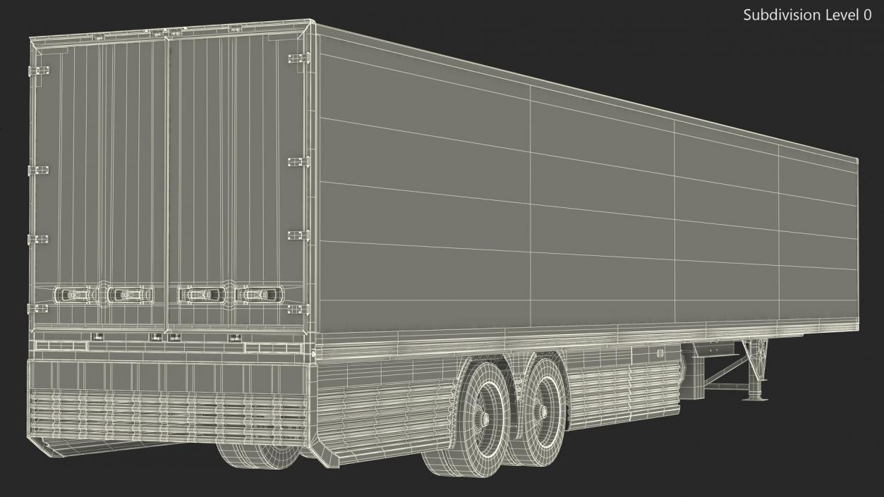 Futuristic Cargo Trailer 3D model