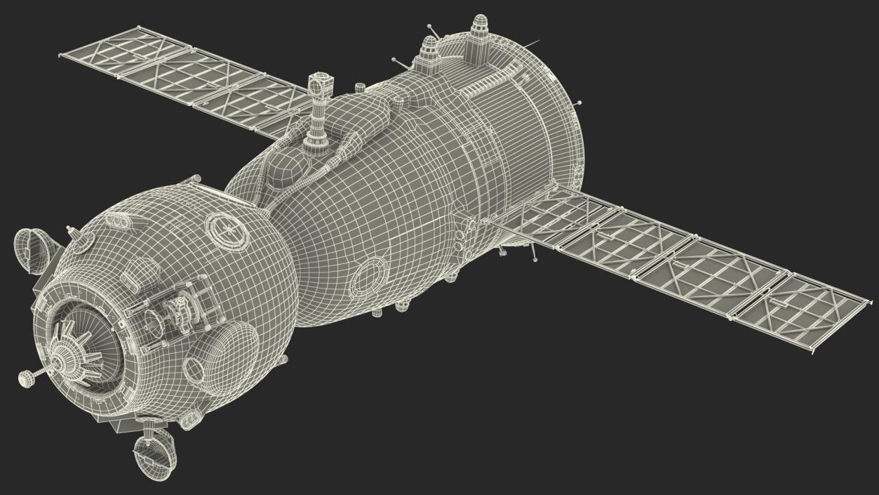 3D Soyuz MS Manned Spacecraft